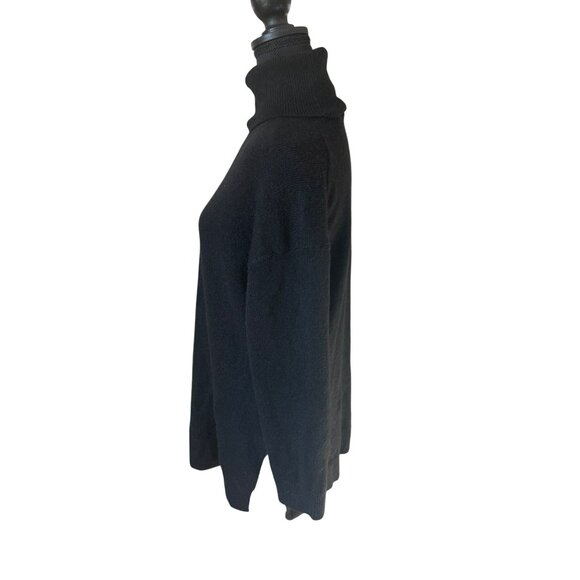H&M Black Turtleneck Sweater Womens S Recycled Polyester & Acrylic - Picture 13 of 13